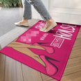 thumbnail image 4 of Dont Wear No Shoes in My House Doormat Non-Slip Absorbent Resist Dirt Pink Front Door Mat Machine Washable Welcome Mats Outdoor Inside Floor Rugs for Entryway 30" X 17", 4 of 6