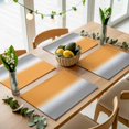 thumbnail image 5 of Orange and Grey Ombre Placemats Set of 4 Gradient Gradual Color Place Mats Table Mats Kitchen Dining Home Outdoor Party Table Decoration, 5 of 9