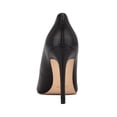 thumbnail image 3 of Zapatos Nine West Fresh para mujer, zapatos de tacón de cuero negro, talla 7, 3 of 5