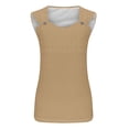 thumbnail image 3 of qucoqpe Summer Sleeveless Tank Tops for Women Fashion Casual Loose Fit Crew Neck Camisole Blouses Trendy Solid Color Tunic Shirts, 3 of 6