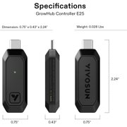 VIVOSUN GrowHub Controller E25 for Grow Tent Cooling Ventilation Lighting, Supports Smart Grow System Devices, Easy to Install & Use, WiFi App Controllable, Expansion Port for E42/E42A