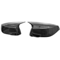 thumbnail image 3 of Ikon Motorsports Mirror Cover Compatible With 2014-2023 Infiniti Q50 Q60 Q70 QX30 Carbon Fiber Print ABS Plastic Rear View Side Mirror Cover Caps Replacement Pair, 3 of 9