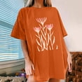 thumbnail image 2 of Womens Tops Dressy Casual 3/4 Sleeve V Neck Womens T Shirts Casual Cotton Summer Button Boho Top, 2 of 7