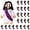 Purple, variant on 25 Pcs LittleJesus Figures Original Design Jesus Love You Mini Rubber Jesus Toys to Hide and Seek Religious Party Favors Sunday School Baptism Gifts Stuffers-(Purple)