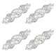 thumbnail image 4 of KAKOWELY 4 piezas de apliques de diamantes de imitación con plancha para cinturón de vestido de novia, 4 of 4