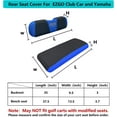 thumbnail image 6 of 10L0L Mesh Golf Cart Rear Seat Cover for Yamaha EZGO Club Car Blue Black - XS, 6 of 6