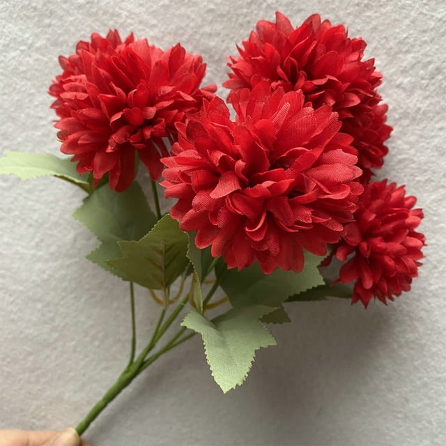Cabeza De Crisantemo Artificial De Plástico 1 unidad de flores artificiales de crisantemo de plástico multicolor para decoración del hogar,arreglo floral artificial (multicolor) Rkxzt