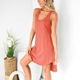 thumbnail image 4 of Vestido de falda casual deportivo sin mangas con cuello en U sin mangas con espalda cruzada para mujer Pompotops  qwe13725, 4 of 9