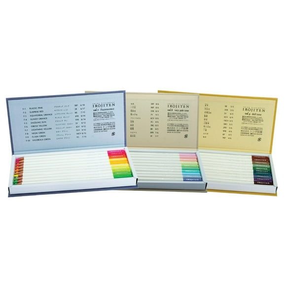 Tombow 51527 Irojiten Ensemble de Dictionnaire de Crayons de Couleur, Paysage Marin, Ensemble de 30. Crayons de Couleur à Base de Cire Magnifiquement Conçus avec Finition Émaillée
