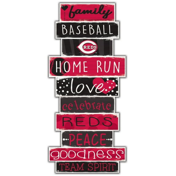 Cincinnati Reds 5'' x 24'' Celebrations Stack Sign