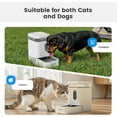 thumbnail image 5 of Automatic Dog Water Dispenser Gravity Waterer with Stainless Steel Bowl, 6.5L Large Capacity BPA-Free Noise-Free for Dogs Cats Pets (White), 5 of 7