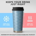 thumbnail image 5 of Floral 18oz Double Drinking Coffee Mug – Vacuum Insulated Stainless Steel Travel Cup with Leakproof Lid, 316 Steel Thermos Tumbler for Hot & Cold Beverages,Thanksgiving,Christmas, Spring,Flower, 5 of 6