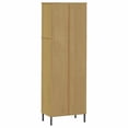thumbnail image 1 of vidaXL Adult Standard Tall Bookcase with 2 Drawers Brown 60x35x180 cm Solid Wood OSLO, 1 of 5