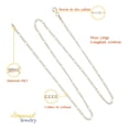 thumbnail image 3 of Cadena de Oro de 10K 3x1 Figaro 45 cm Calibre 2.0mm Imperial Jewelry, 3 of 5