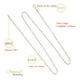 thumbnail image 3 of Cadena de Oro de 10K 3x1 Figaro 45 cm Calibre 2.0mm Imperial Jewelry, 3 of 5