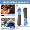 thumbnail image 4 of Guantes impermeables esmerilados - Guantes de goma alargados - Guantes de limpieza de estanques, puños elásticos con forro de flocado, para la industria química Agricultura Pesca Construcción TUNC Sencillez, 4 of 5