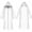 White, variant on Odeerbi Kids Boys Girls Halloween Cape Cloak Solid Color Long Hooded Witch Robe for Party Dress Up