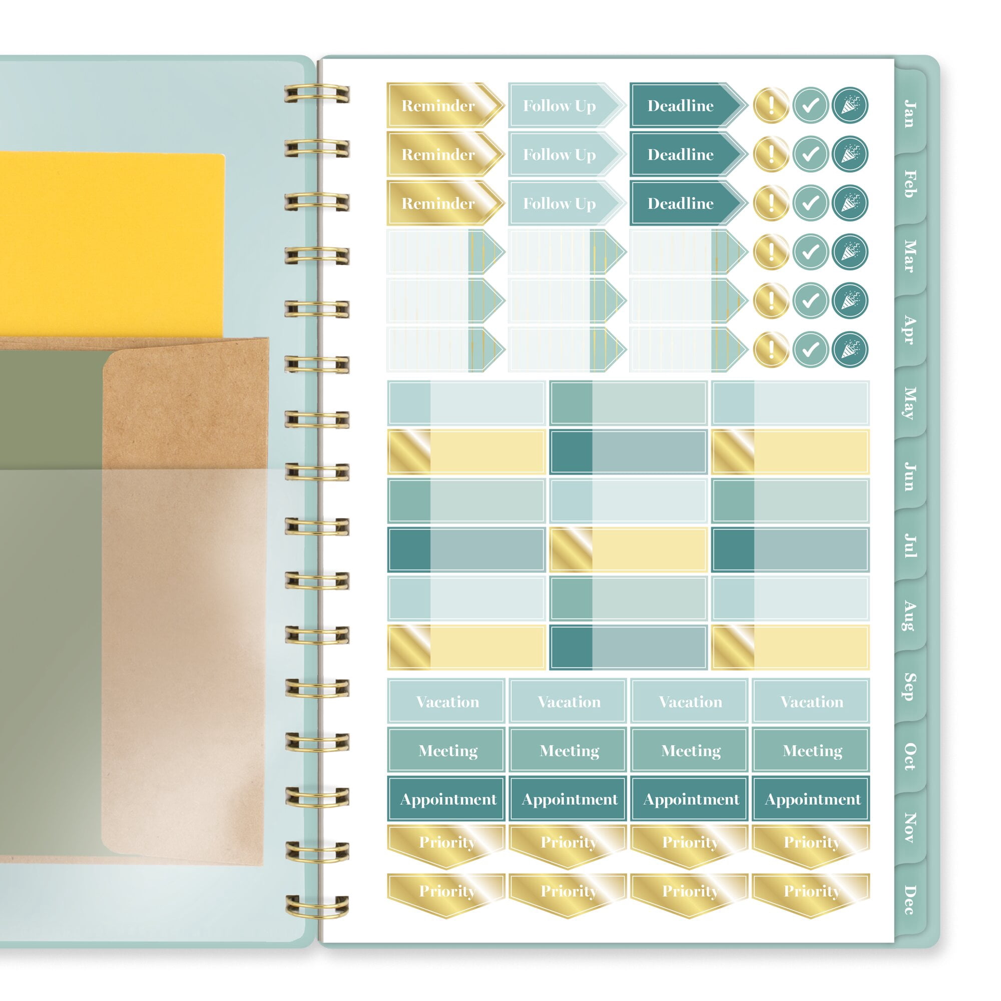 Mead Cambridge Glimmer 2027 Weekly Monthly Planner Small 5 12 x 8 12 - Regular