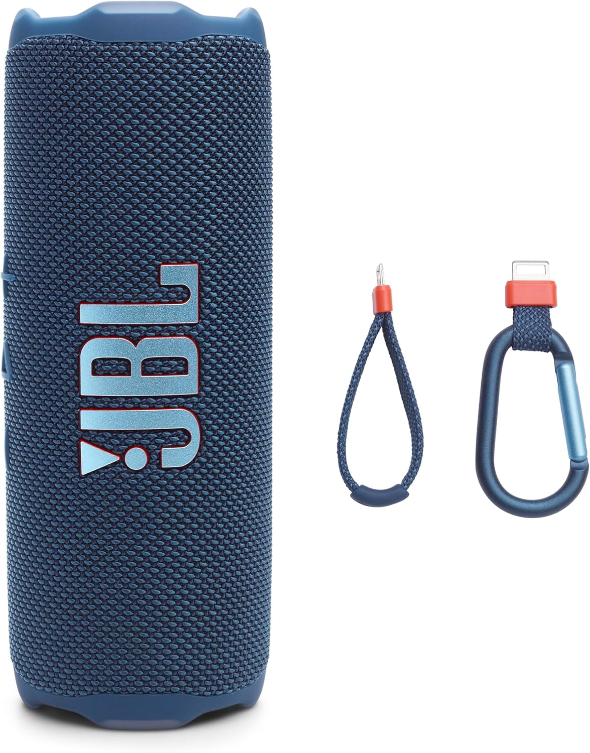 Open Box JBL Flip 7 - Portable waterproof and drop-proof speaker, Bold JBL Pro Sound with AI Sound Boost, 16Hrs of Playtime, and PushLock system with interchangeable accessories (Blue)