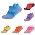 thumbnail image 3 of WREESH Women's Casual Towel Bottom Running Socks, Slip Combed Sweat Absorbing Breathable Ankle Socks for Sports and Hiking Blue, 3 of 3