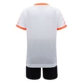 thumbnail image 2 of IEFIEL Kids Boys Quick-Dry Sports Suit Tracksuit Toddlers T-Shirt with Shorts Set Teens Football Basketball Training Outfit White-A S, 2 of 7