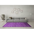 thumbnail image 3 of Ahgly Company Indoor Round Oriental Purple Industrial Area Rugs, 4' Round, 3 of 4