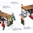 thumbnail image 5 of Power Tool Organizer Drill Holder Wall Mounted Garage Tool Shelf for Cordless Drills, 5 of 7