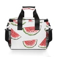 thumbnail image 7 of FORMRS Insulated Cooler Bag 24 Cans Capacity Soft Leakproof Lunch Box with Side Pockets, Watermelon Pattern, 7 of 7