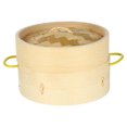 thumbnail image 1 of MasteelfCA Bamboo Steamer Kitchen Food Steamer Steamer Basket with Lid Cooking Tool, 1 of 7