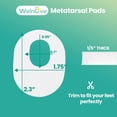 thumbnail image 4 of Welnove Felt Callus Cushion Pads, Protects Shoes, Foot, Heel and Toes from Rubbing and Friction,Oval Shape Design, 84 Count, 4 of 7