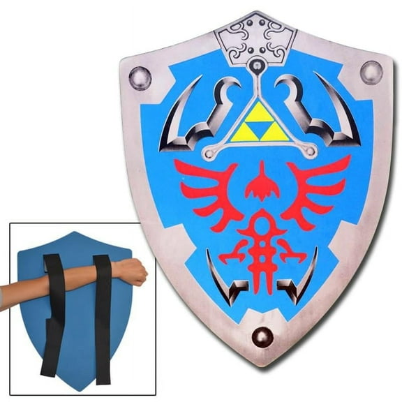 Armory Replicas Link Blue Foam Shield for LARP – Cosplay Shield for Kids & Adults Made From High-Quality Polyurethane Foam