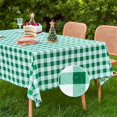 thumbnail image 1 of MANGATA CASA Spring Gingham Tablecloth Rectangle- Checkered Waterproof Tablecloths - Polyester Buffalo Plaid Wrinkle Free Table Cover(Green 60x72in), 1 of 5