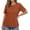 Coffee, variant on Mid Sleeve T Shirts For Women Solid Color Loose Crew Neck Elbow Length Tops Fashion Classic Dressy Casual Tee XL