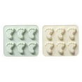 thumbnail image 1 of 2 piezas de molde para galleta de chocolate, molde para modelar los pies pequeños, molde para cubitos de hielo., 1 of 5