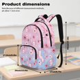 thumbnail image 6 of Yuyamidu Cherry Blossom Axolotl Backpack for Girls 6-8 8-10 10-12 4 Piece Set Kids School Bag with Lunch Bag Pencil Case Water Bottle Bag Elementary School Bookbag Rucksack, 6 of 7