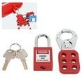 thumbnail image 4 of Lockout Tagout Hasp, High Strength Insulated Lock Hasp 6 Hole With 38mm/1.5in  For Industrial, 4 of 8