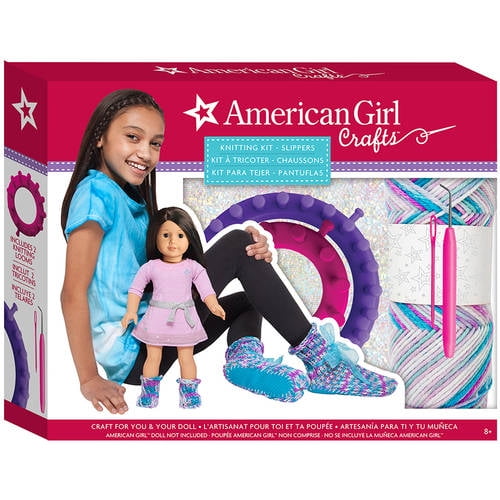 American Girl Slippers Knitting Kit