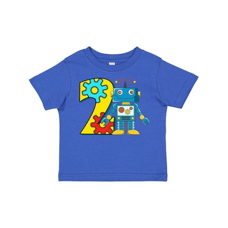 

Inktastic 2nd Birthday Robot Gift Toddler Boy or Toddler Girl T-Shirt