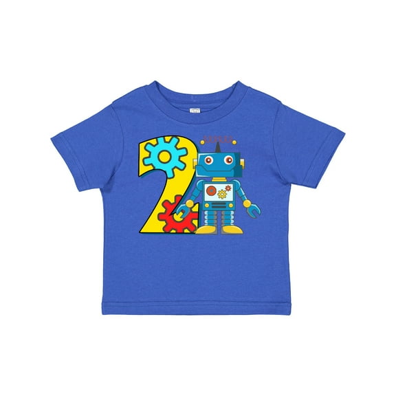 Inktastic 2nd Birthday Robot Boys or Girls Toddler T-Shirt