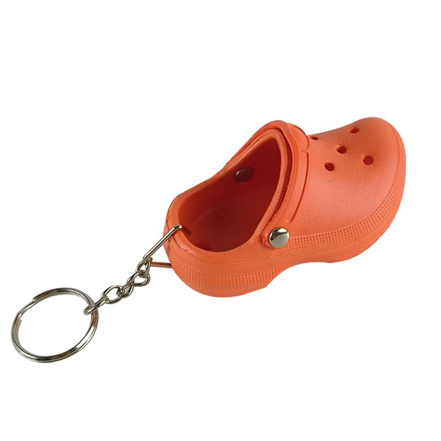 Mini Croc Keychain Rubber Slipper Key chain Shoe For Women And Girls