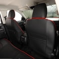 thumbnail image 5 of Custom Fit Bronco Sport Car Seat Covers for Ford Bronco Sport Base,Big Bend,Heritage 2021 2022 2023 - Breathable Leather Auto Seat Covers(Full Set,Black with Red Trim), 5 of 5