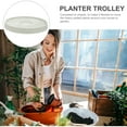 thumbnail image 5 of Flower Pot Base Rolling Plant Tray Houseplants Pulley Potted Basket Planter Saucer, 5 of 6