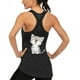 thumbnail image 3 of Camisetas sin mangas de entrenamiento para mujer, sin mangas, para yoga, para mujer, de malla, con espalda cruzada, sin mangas Vhermosa Playeras, Blusas y Tops, 3 of 3