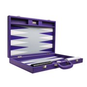 Silverman & Co. 19-inch Premium Backgammon Set - Large - Purple