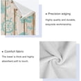 thumbnail image 3 of Bath Towel Sets for Bathroom Hand Towels Fingertip Towels Old Boards Anchor Wheel Seashell Starfish Sailboat 3 Piece Decorative Soft Cotton Absorbent, 3 of 6