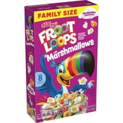 Kellogg's Froot Loops Original with Marshmallows Breakfast Cereal, Family Size, 16.2 oz Box