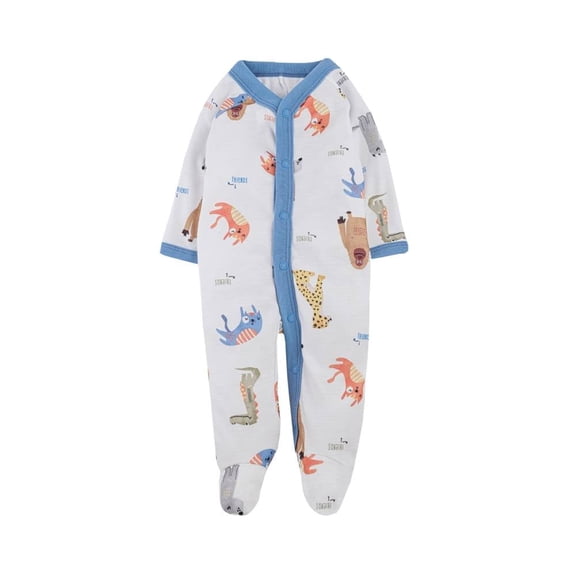 Mameluco Baby Creysi One For You Niño 12M Estampado de Animales Friends Azul