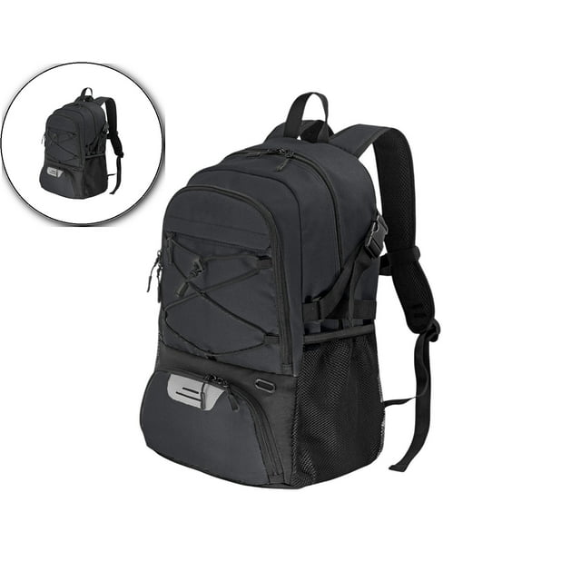 Dvruxg Soccer Backpack, Basketball Backpack with Ball Compartment & Shoe Compartment, Backpack for Basketball, Soccer(Black)