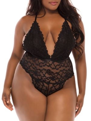 plus lace teddy