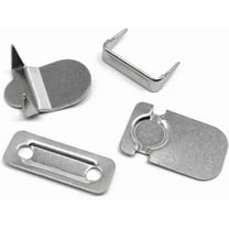Lakesstory Metal Hooks & Eyes Closure Hook and Bar Fastening No Sew Nickel Hooks Heavy Duty for Clothing Skirt Closures No Sew Hooks for Pants 4 Sets in a Pack